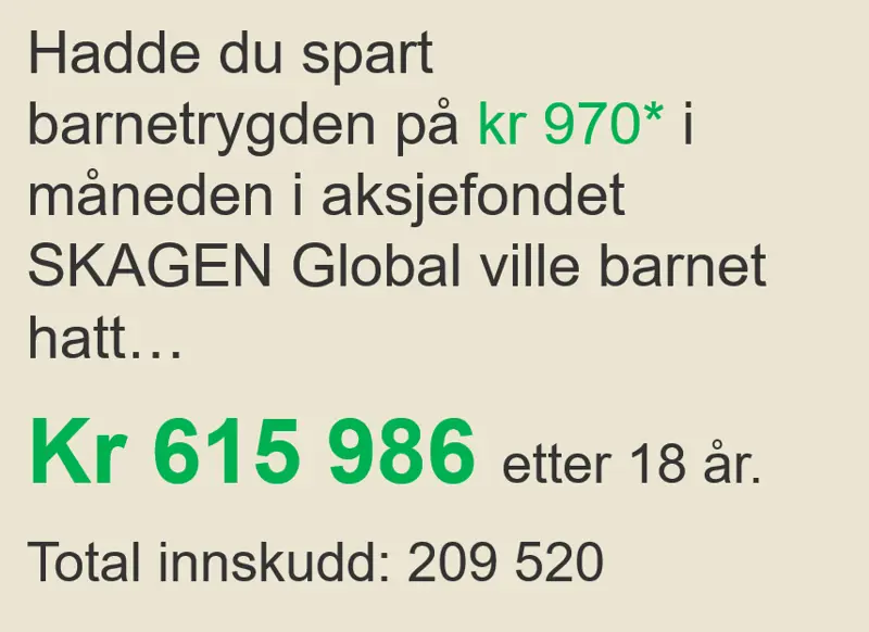 Bilde av regneeksempel med spareavtale