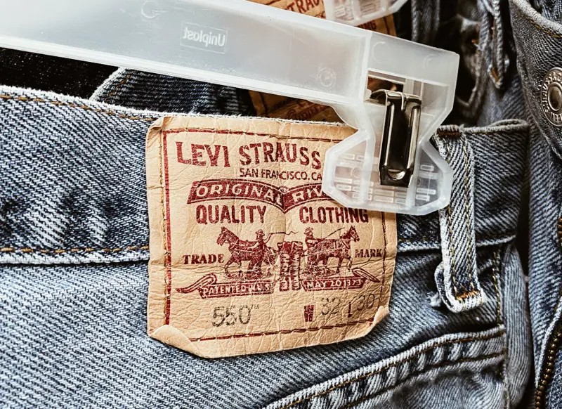 Label fra et par jeans