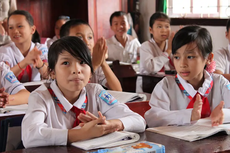 SKAGEN Fondene støtter SOS Børnebyernes skole i Viet Tri i Vietnam, som har 1250 elever.